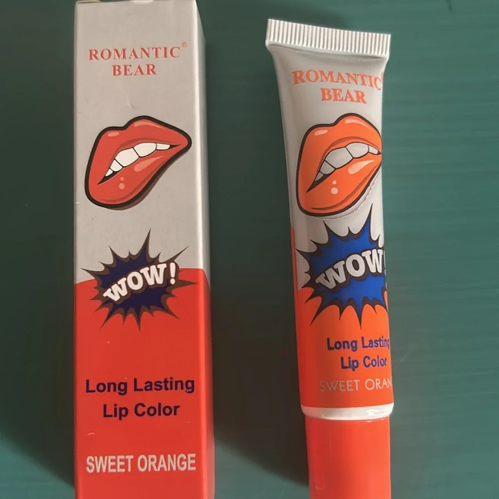 New in Box 4 Piece Assorted Multi-Color Long Lasting Peel Off Lip Stain Set